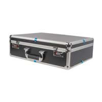 Ioensy - Estuche Rígido De Transporte Protector De Micrófono Multifuncional Con Esponja Precortada Negro 47X35.5X15Cm