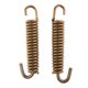thumbnail image 1 of 2pcs 65mm motocicleta tubo de escape de acero inoxidable silenciador gancho de oro, 1 of 5
