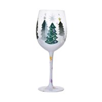 Magideal - Vasos De Vino Navideños, Vasos De Cristal Con Dibujos, Regalo De Navidad Para Amigos, Vasos De Vino Para Fiestas, Vacaciones Estilo C