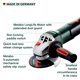 thumbnail image 3 of Amoladora angular Metabo 4.5 pulgadas/5 pulgadas 11000 rpm 11.0A sin bloqueo, 3 of 7