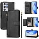 thumbnail image 1 of Funda Billetera Cremallera para Samsung Galaxy S21 Ultra 5G con Porta Tarjetas, Soporte y Correa Negro, 1 of 5