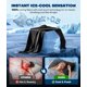 thumbnail image 2 of Funda de almohada refrigerante Rifens Home, paquete de 2, tamaño Queen, color negro, 2 of 7