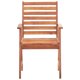 thumbnail image 4 of Juego de 3 sillas de comedor para exteriores VidaXL de madera de acacia con cojines, 4 of 9