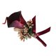 thumbnail image 1 of Lindo Calla Berry Rhinestone Novio Bodas Ramillete Vino Rojo, 1 of 5