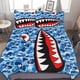 thumbnail image 1 of Hip Hop Camouflage Bape SharkBedding Sets 3 Pieces Warm Soft Duvet Cover Set for Fans Kids Teens Girls Room Decor Lightweight Breathable, 1 of 5