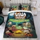 thumbnail image 4 of La Casa Ruidosa Conjunto de sábanas temático, trío de piezas, cómodo y amigable con la piel, diseño único, regalo de decoración para el hogar para familiares, amigos y fans, 90 cm * 190 cm, 4 of 6