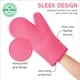 thumbnail image 5 of Juego de guantes de cocina COOK WITH COLOR de silicona, 6 piezas, resistentes al calor, 5 of 9