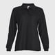 thumbnail image 1 of Polera Pique Tc Ml Mujer negro M, 1 of 5