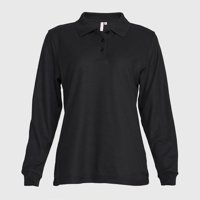 Jayson - Polera Pique Tc Ml Mujer Negro L