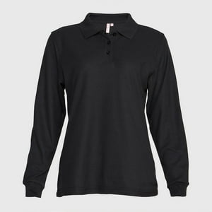 Jayson - Polera Pique Tc Ml Mujer Negro 2Xl