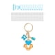 thumbnail image 2 of Lindo Llavero Portátil Para Coche Con Forma De Huella De Pie, Regalo Para Invitados De Baby Shower, Color Azul, 2 of 5