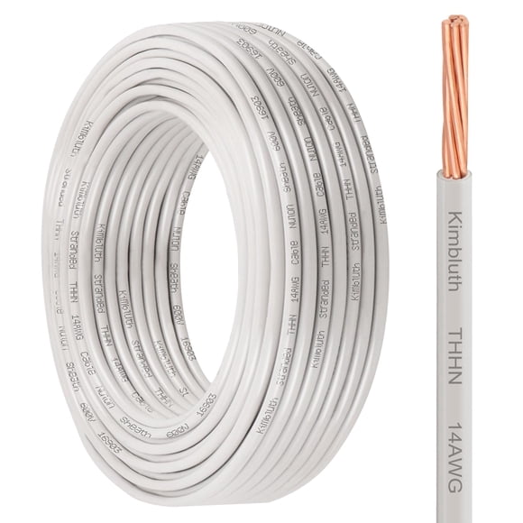 Cable THHN Kimbluth 14 AWG de cobre, 7,6 m, 600 V, nylon