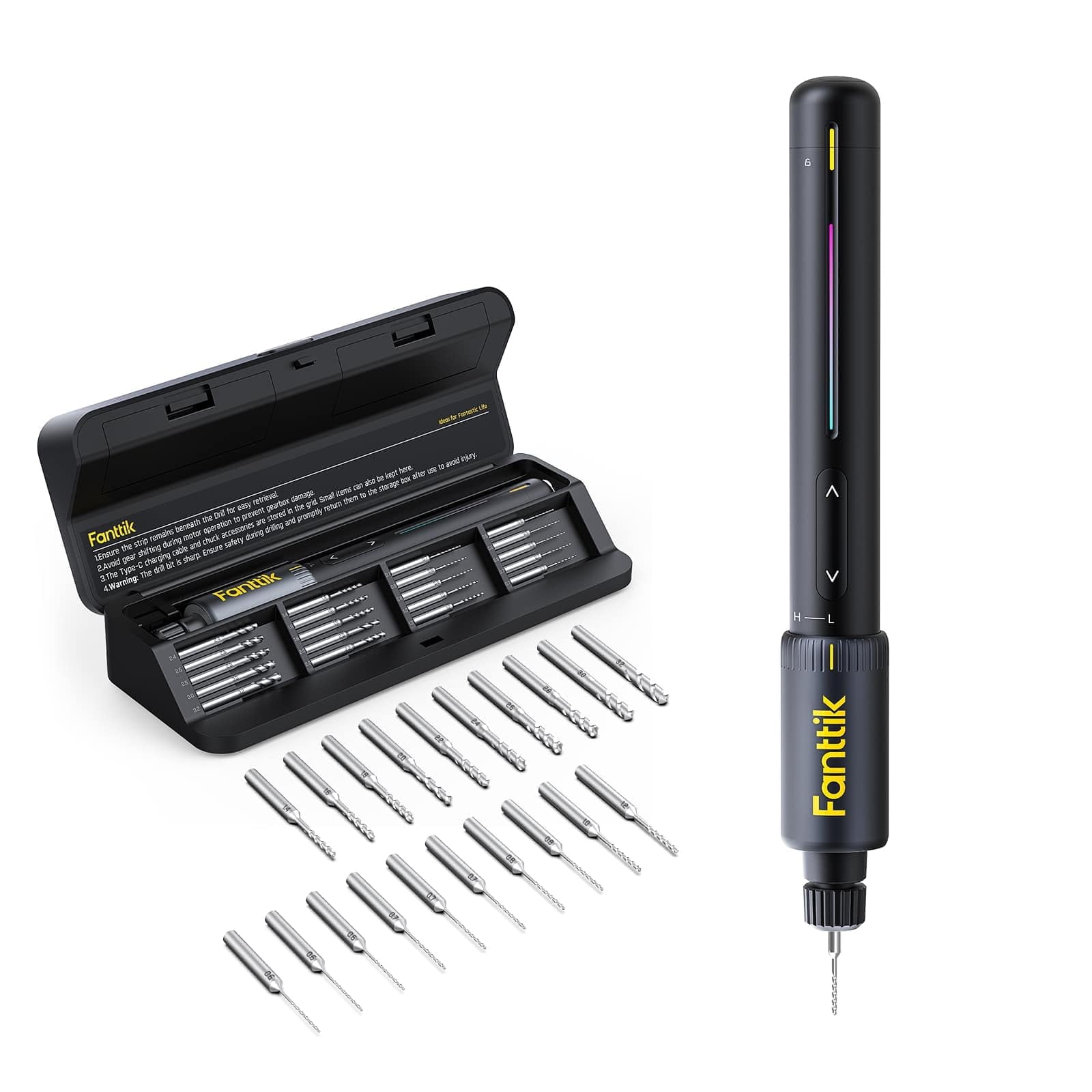 Taladro Eléctrico Fanttik K2 Nano, 800 Mah, Recargable, 20 Bits