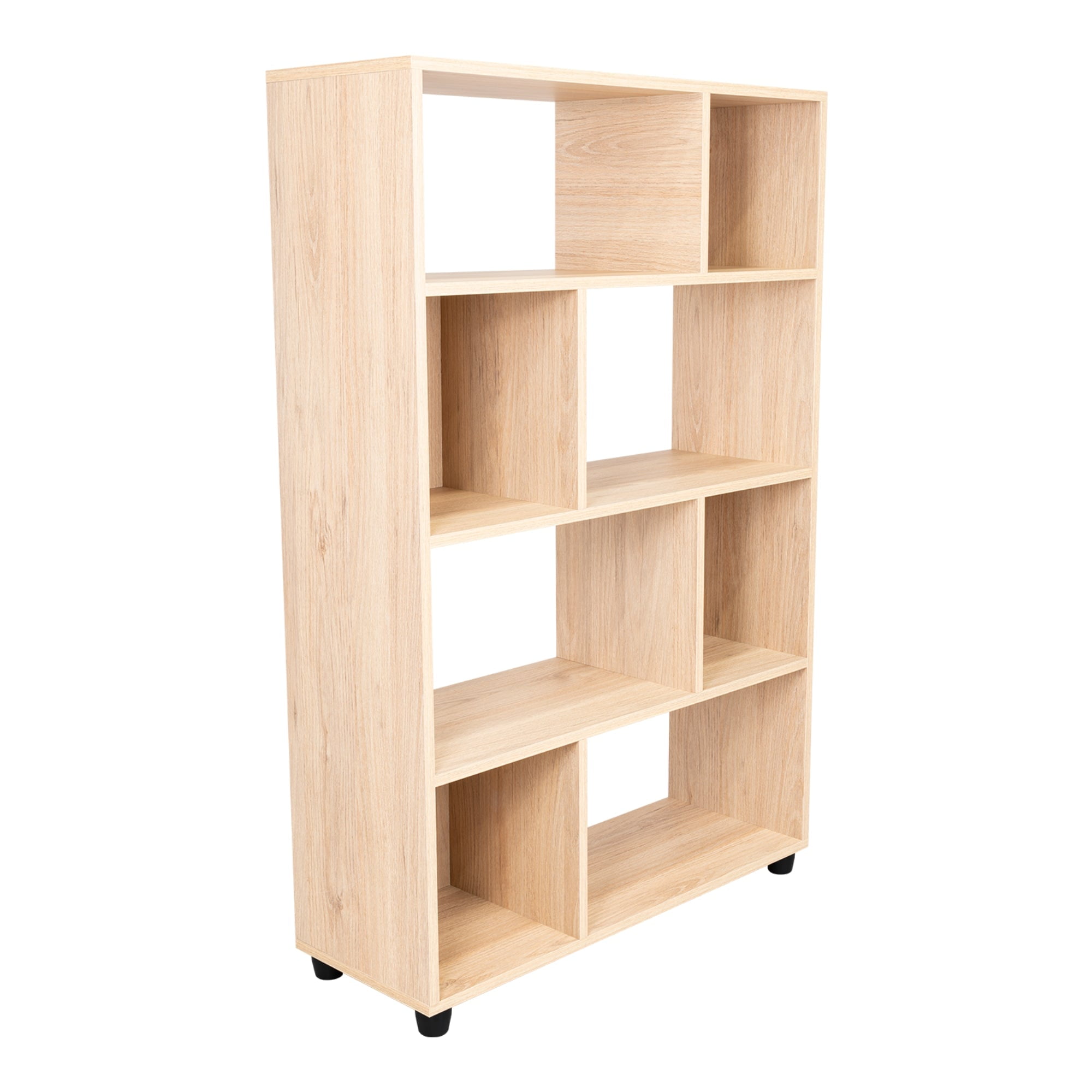 Fm Furniture - Mueble Biblioteca Organizadora 80,1x122,2x28,8 Cm Café Claro