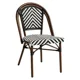 thumbnail image 1 of SILLA BISTRO PARISINA RATTAN BLANCO CON NEGRO KLIK, 1 of 2