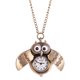 thumbnail image 2 of Lindo Antigüedad Cadena Noche Búho Patrón Reloj De Bolsillo Cuarzo Números Reloj, 2 of 3