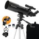 thumbnail image 1 of Telescopio Celestron, refractor telescópico de viaje de 80 mm con accesorios, 1 of 9