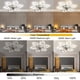 thumbnail image 3 of Ventilador de techo BESKETIE 65 cm con control remoto LED blanco, 3 of 9