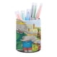 thumbnail image 1 of Babar-theme Cylinder Pen Holder Pencil Organizer with Flannel Lining PVC Leather Material Cardboard Base for study work 10*8CM, 1 of 6