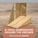 thumbnail image 4 of Silginnes - Topes de puerta de madera, pack de 8 cuñas de acacia, 4 of 5