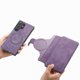 thumbnail image 5 of Funda Billetera Magnética para Samsung Galaxy S24 Ultra Soporte Tarjetas Desmontable Morado, 5 of 6