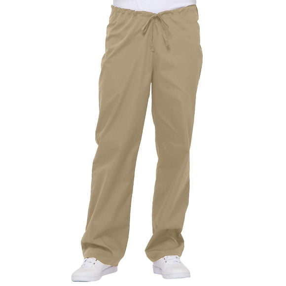 Pantalón Scrub Dickies con cordón para hombre, color caqui, talla XXL