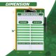 thumbnail image 2 of Portapapeles HIGHRAZON para entrenadores de béisbol, color verde, doble cara, 2 of 5