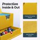 thumbnail image 4 of Caja de Almacenamiento DeckDwell 200+ Cartas con Bandeja Amarilla para Dados, 4 of 7