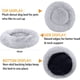 thumbnail image 2 of Cama de peluche para mascotas, cama redonda con forma de donut para perros pequeños, suave y relajante para perros y gatos, cómoda cama para gatos, diámetro exterior de 40 cm, 2 of 5