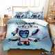 thumbnail image 1 of v1878 Bed Sheets Cute Lilo And Stitch Queen King Size Bedding Set Cartoon Comforter Cover With Pillowcase Home Textile Bedclothes 3-Piece Bedding Set (1 Duvet Cover + 2 Pillow Shams) Bed Sheets ju187, 1 of 5