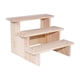 thumbnail image 3 of Soporte elevador de exhibición de madera, estante elevador de exhibición de joyería, soporte de exhibición de madera rectangular para dulces, postres, , 3 capas 20cm, 3 of 5