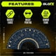 thumbnail image 3 of Ventilador de mano plegable GloFX con diseño de signos del zodíaco para rave, 3 of 3