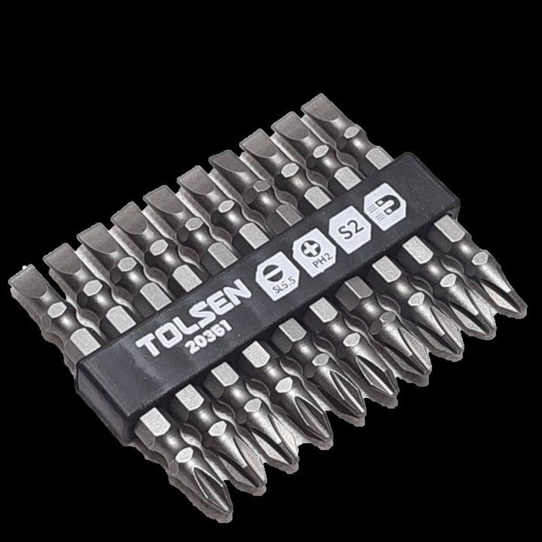 Tolsen - Puntas Atornillador Ph2 Y Planas 5.5*65mm 10 Un.