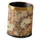 thumbnail image 5 of Cubo de basura redondo, cubo de basura, elegante cesto de basura doméstico reutilizable para oficina, interior, sala de estar, hogar, cocina Círculo dorado, 5 of 5