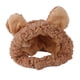 thumbnail image 3 of Sombrero De Disfraz De Gato Protección Contra El Ruido Orejas Suaves Para Mascotas Sombreros Cálidos Para Gatitos Mascotas Perro Marrón, 3 of 3