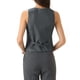 thumbnail image 3 of Chaleco Recortado sin Mangas con Botones y Escote en V para Oficina de Mujer INSPIRE CHIC L Gris, 3 of 6