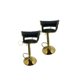 Moad - Pack 2 Taburetes Queen Bar Negro