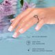 thumbnail image 4 of Press On Nails Impress «All My Love» en forma de almendra rosa, 4 of 9