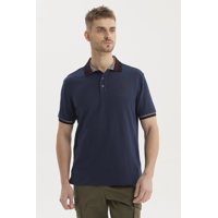 Fashionspark - Polera Hombre Cuello Polo Azul Marino