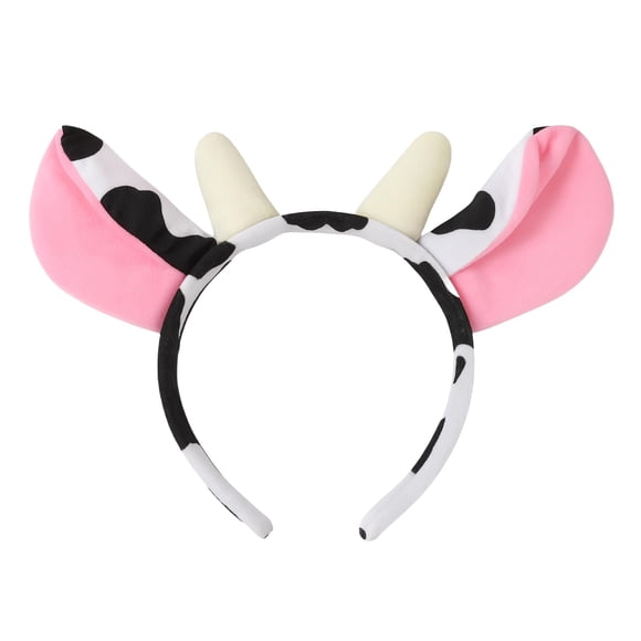 Diadema Broeify de Orejas y Cuernos de Vaca de Peluche