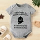 thumbnail image 1 of Baby Triangle Onesie "This Baby Is Made With Love In 2 Minutes By Dad In 9 Months By Mom" Shark Letter Print Newborn Cute Short Sleeve Romper Pajamas, 1 of 5