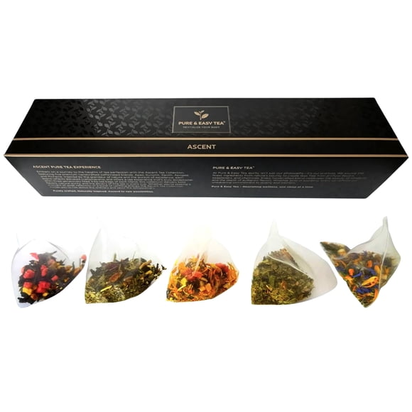 Muestra de 15 tés de hoja entera Ascent de Pure And Easy Tea