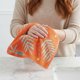 thumbnail image 4 of REGALWOVEN Toalla de Mano de Algodón Suave para Baño, Toalla Absorbente con Patrón de Hojas para Hogar, Cocina 29" x 13" Naranja 1 unidad, 4 of 7