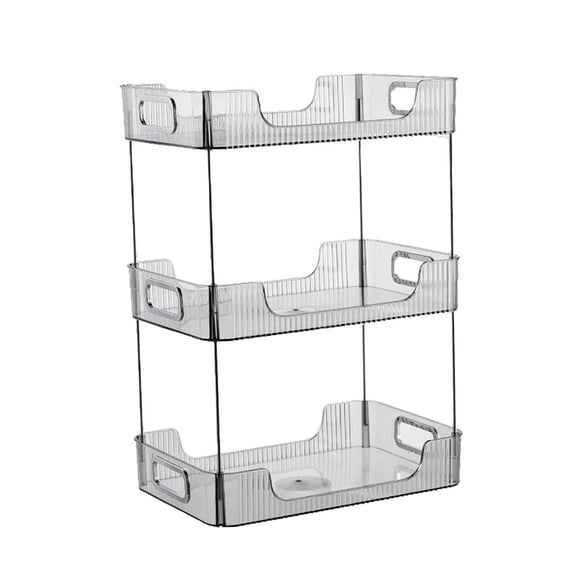 Estante Organizador De Almacenamiento De Cosméticos Para Cocina, Hogar, Despensa, Encimera, Gris