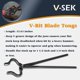 thumbnail image 3 of Juego de 3 pinzas V-SEK: V‑Bit, Cuchilla y Plano para forja de acero, 3 of 8