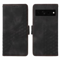 Carcasa Foxdock Google Pixel 7 Pro De Cuero Pu, Diseño Acolchado Clásico, Protección Contra Caídas Y Rayones