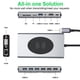 thumbnail image 1 of Hub Adaptador USB Tipo-C 15 en 1 HDMI 4K Ethernet Gigabit PD 87W y Carga Magnética para Smartphone - Compatible con MacBook y Windows para oficina, 1 of 3