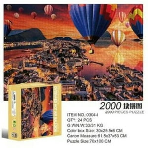 Genérico - Puzzle Rompecbezas 2000 Piezas Globo Aerostático 82453