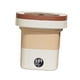 thumbnail image 3 of Lavadora plegable Lavadora de cubo pequeña 8L 3 modelos Alta potencia Durable Fácil de transportar Lavadora pequeña compacta para RV Lavandería Aparta Beige, 3 of 5