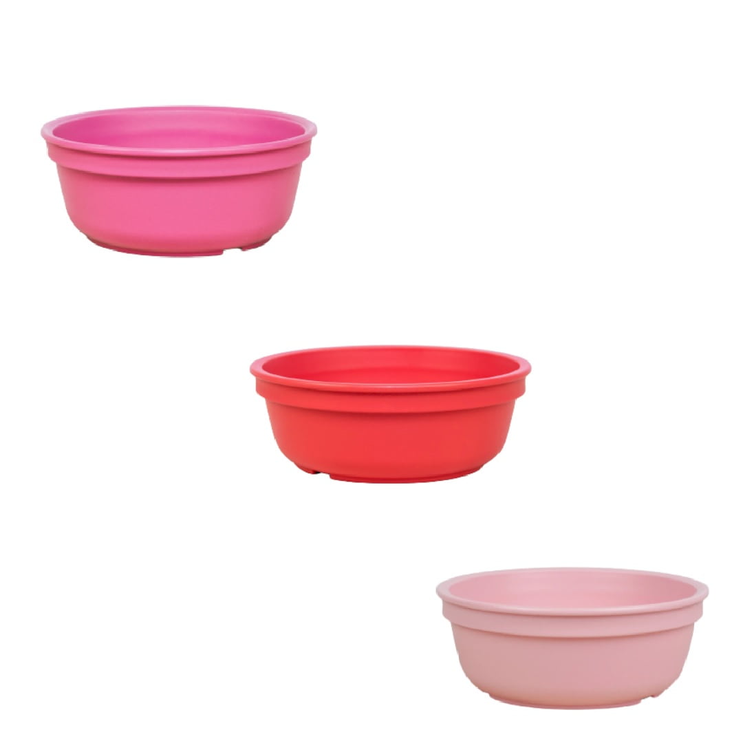 Replay Recycled - Set 3 Bowl Ecológico-rosado-fucsia-rojo